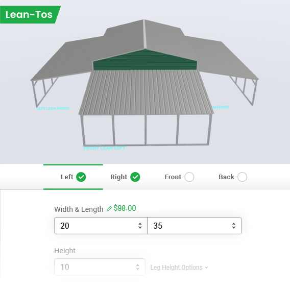 Moveable Lean-Tos