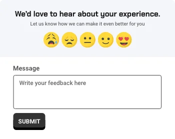 Your Opinion Matters, Loud & Clear - Hassle-free Feedback